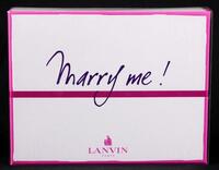 Lote 150 - LANVIN PARIS, MARRY ME!, COFFRET - Eau de Parfum + Perfumed Body Lotion "Marry Me!", Made in France, 50 ml + 100 ml. Nota: sem uso, caixa não selada