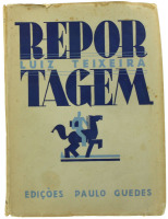 Lote 148 - REPORTAGEM, LIVRO - Por Luiz Teixeira. Exemplar idêntico encontra-se à venda por € 50. Editora: Edições Paulo Guedes, 1932. Dim: 18x13 cm. Encadernação de capa de brochura. Nota: lombada com ligeiras falhas e páginas por aparar. Consultar valor