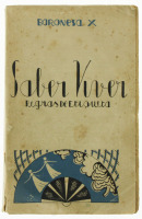 Lote 170 - SABER VIVER REGRAS DE ETIQUETA, LIVRO - Por Baronesa X. Editora: Composto e Impresso na Sociedade Nacional de Tipografia, Lisboa, 1944?. Dim: 19x12 cm. Encadernação de capa de brochura. Nota: lombada com falha, páginas por aparar e pontos de ox