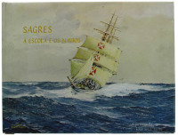 Lote 181 - SAGRES - A ESCOLA E OS NAVIOS, LIVRO - Por AA.VV. Ilustrações de Roger Chapeler. Editora: Edições Culturais da Marinha, Lisboa, 1984. Dim: 34x26 cm. Encadernação cartonada com sobrecapa. Profusamente ilustrado. Nota: exemplar bem estimado