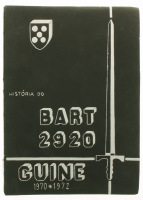 Lote 224 - HISTÓRIA DO BART 2920 GUINÉ 1970-1972 - Exemplar dactilografado. Livro sobre um batalhão na guerra colonial portuguesa. Todas as folhas com a classificação confidencial. Dim: 30x22 cm. Encadernação de capa de brochura. Nota: exemplar bem estima