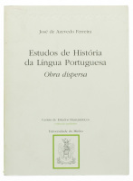 Lote 230 - ESTUDOS DE HISTÓRIA DA LÍNGUA PORTUGUESA (OBRA DISPERSA), LIVRO - Por José de Azevedo Ferreira. Edição do Centro de Estudos Humanísticos, 2001. Dim: 25x19 cm. Encadernação de capa de brochura. Nota: exemplar bem estimado