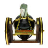 Lote 70 - COGNAC COURVOISIER - Garrafa de Cognac, VSOP Fine Champagne, The Brandy of Napoleon, Courvoisier, Jarnac, França, (700ml - 40%vol.). Nota: em suporte de madeira e metal em forma de canhão com caixa de cartão original - 4