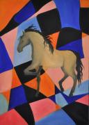 Lote 35 - Ligia Romano - Original - Pintura a óleo sobre tela, assinado e datado de 2013, motivo "Horse II", com 70x50 cm