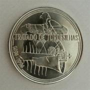 Lote 317 - Moeda de 1.000$00 da Republica Portuguesa em prata comemorativa "Tratado de Tordesilhas" 1494-1994