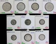 Lote 357 - Numismática - Moedas; Africa do Sul; 10 Moedas Diferentes; Estado: MBC a Soberba; Cotação Krause: 29€; Origem Coleccionador José A.T.Macedo