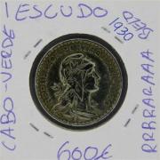 Lote 398 - Numismática - Moedas; Portugal - Colónias; 1 Escudo 1930 de Cabo Verde; escassa em BELO; Estado: Bela; Cotação pelo anuário numismática 2013 - 600€