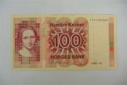 Lote 415 - Notafilia - Notas; Noruega; 100 Kroner - 1983; Estado: MBC +; Cotação Colin B.: 34€; Origem Coleccionador José A.T.Macedo