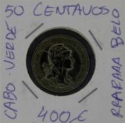 Lote 470 - Numismática - Moedas; Portugal - Colónias; 50 Centavos 1930 de Cabo Verde; EM BELO; Estado: Belo; Cotação pelo anuário numismática 2013 - 400€