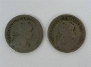 Lote 490 - Duas moedas em alpaca de 1$00 Republica Portuguesa datadas de 1931