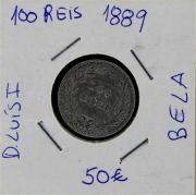 Lote 610 - Numismática - Moedas; Portugal - Monarquia; 100 Réis 1889 D. Luís I; Moeda em PRATA; Estado: Belo; Cotação pelo anuário numismática 2013 - 50€