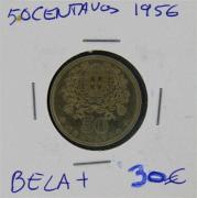 Lote 616 - Numismática - Moedas; Portugal; 50 Centavos 1956; Estado: Belo; Cotação pelo anuário numismática 2013 - 30€