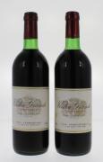 Lote 1276 - Duas garrafas de vinho tinto VINHA GRANDE – Colheita de 1982 – Selecção – Casa Ferreirinha