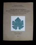 Lote 1343 - Livro de Acúrcio Rodrigues, "Um Método Filométrico de Caracterização Ampelográfica", 1952. Nota: Com sinais de uso