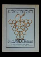 Lote 1374 - Livro de Tomaz Tavares de Sousa, "Contribuição para o Estudo da Eliminação do Cobre Acidental nos Vinhos", 1938