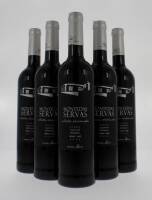 Lote 1429 - Seias garrafas de vinho tinto, da região do Alentejo, da marca Monte das Servas Colheita Seleccionada, 2009, (14,5% vol. - 750 ml)