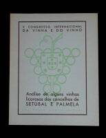 Lote 1455 - Livro de Paulo Manso Lefèvre, "Análise de alguns vinhos licorosos dos concelhos de Setúbal e Palmela", 1938