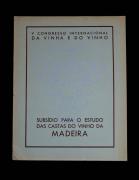 Lote 1481 - Livro de António Teixeira de Sousa, "Subsídio para o Estudo das Castas do Vinho da Madeira", 1938