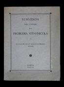 Lote 1559 - Livro de Luís José Braamcamp Cardoso de Menezes, "Subsídios para o Estudo do Problema Viti-vinícola", 1936