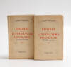 Lote 39 - HISTOIRE DE LITERATURE FRANCAISE - 2 livros, "Histoire de Litterature Francaise (de 1789 nous jours)", vols. 1 e 2, de Albert Thibaudet, de 1936. Marcas de uso