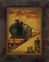 Lote 576 - THE RAILWAY TRAIN - Impressão sobre platex, título "The Railway Train". Dim: mancha 38x28 cm. Dim: moldura 50x40 cm