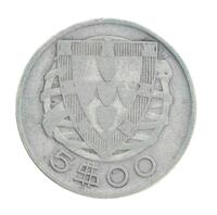 Lote 39 - PORTUGAL, MOEDA 5 ESCUDOS EM PRATA 650, ANO 1947 - Moeda da República Portuguesa de 1947. Peso indicativo: 7 g. Dim: 25 mm (diâmetro). Nota: sem classificação atribuída pela Oportunity Leilões, cabe ao licitante atribuir a classificação e a valo