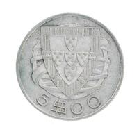 Lote 57 - PORTUGAL, MOEDA 5 ESCUDOS EM PRATA 650, ANO 1951 - Moeda da República Portuguesa de 1951. Peso indicativo: 7 g. Dim: 25 mm (diâmetro). Nota: sem classificação atribuída pela Oportunity Leilões, cabe ao licitante atribuir a classificação e a valo