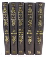 Lote 19 - HISTÓRIA DA ARTE: I. A ARTE ANTIGA. II. A ARTE MEDIEVAL; III. A ARTE DO RENASCIMENTO; IV. A ARTE MODERNA; V. O ESPÍRITO DAS FORMAS - 5 Vols. COLECÇÃO COMPLETA - Por Élie Faure; tradução de Vitorino Nemésio, Lisboa, Edições Estúdios Cor, 1949. Lu