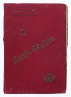 Lote 217 - A RAINHA ADÚLTERA. GRANDE ROMANCE HISTÓRICO - G. Faure e P. Delcourt; traducção de Moraes Leal; illustrações de Augusto Pina, Lisboa, Parceria António Maria Pereira, 1913. Edição histórica. Encadernação editorial cartonada com títulos dourados 