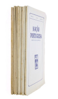 Lote 283 - NAÇÃO PORTUGUESA. REVISTA DE CULTURA NACIONALISTA - 12 Vols. VOL. VIII, F. 4; VOL. IX, F.2; VOL. X, F.1-3, 6; VOL. XI, NºS 1-6 - Dir. Manuel Múrias; Secretário: Fernando Campos, Lisboa, edição e propriedade de José Fernandes Júnior, 1934-38. Co