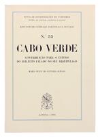 Lote 346 - CABO VERDE. CONTRIBUIÇÃO PARA O ESTUDO DO DIALECTO FALADO NO SEU ARQUIPÉLAGO - Maria Dulce de Oliveira Almada, Lisboa, Junta de Investigações do Ultramar, 1961. Encadernação editorial em brochura. Invulgar. Exemplar ainda por abrir, em excelent