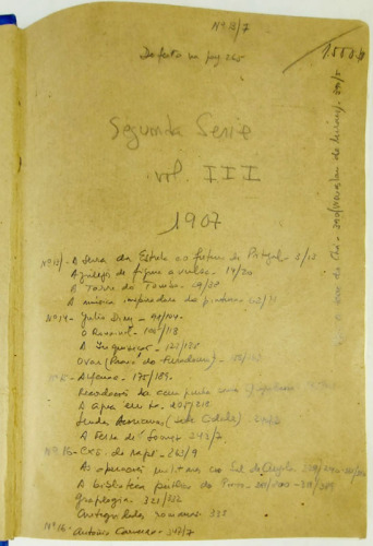 Lote 207 - SERÕES. REVISTA MENSAL ILLUSTRADA, Nº 13: A SERRA DA ESTRELLA E O FUTURO DE PORTUGAL; AZULEJOS DE FIGURA AVULSA… - José Lopes Vieira; Manuel Monteiro; José Pessanha; António Baião et alia, Lisboa, Livraria Ferreira & Oliveira, [s.d., 1906?]. Pu