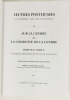 Lote 243 - SUR LA GUERRE & LA CONDUITE DE LA GUERRE. ÉCLAIRE STRATÉGIQUE DE PLUSIEURS CAMPAGNES DE GUSTAVE ADOLPHE, TURENNE, LUXEMBOURGET AUTRES MATÉRIAUX HISTORIQUES SUR LA STRATÉGIE - Général Carl von Clausewitz; traduction de Gérard Reber; prefáce de B - 2