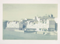 Lote 40 - PAULO OSSIÃO (n.1952) - Serigrafia sobre papel, assinada, série 95/175, motivo "Vista a Ribeira - Porto". Dim: mancha 45x69 cm. Dim: suporte 56x76 cm. Sem moldura. Serigrafia deste autor foi vendida por € 350 na Oportunity Leilões. Nota: desde 1