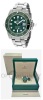 Lote 1 - ROLEX, RELÓGIO DE PULSO - Modelo Submariner Oyster Perpetual Date, Ref.116610LV, Nº 495Q05K0. Caixa em aço com 40 mm e bracelete em aço. Movimento automático. Mostrador verde com marcadores e data às 3 horas. Com caixa,  sem documentos. Relógio i - 7