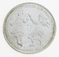 Lote 109 - PORTUGAL, MOEDA DE 1000 ESCUDOS EM PRATA 500, ANO 1997 - Moeda da República Portuguesa de 1997, Dança dos Pauliteiros. Peso indicativo: 27 g. Dim: 40 mm (diâmetro). Nota: apresentada em alvéolo próprio. sem classificação atribuída pela Oportuni