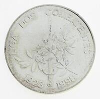 Lote 139 - PORTUGAL, MOEDA DE 1000 ESCUDOS EM PRATA 500, ANO 1998 - Moeda da República Portuguesa de 1998, 75 Anos da Liga dos Combatentes. Peso indicativo: 27 g. Dim: 40 mm (diâmetro). Nota: acondicionada em alvéolo próprio. Sem classificação atribuída p