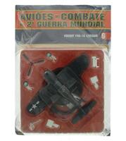 Lote 215 - VOUGHT F4U-1A CORSAIR, MINIATURA DE AVIÃO - Modelo de Avião e respectiva base identificativa à escala 1:72. Em metal e plástico, pintado de cinzento escuro. USA. Nota: em blister de origem com sinais de armazenamento. Em bom estado