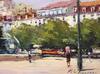 Lote 1 - MOTA URGEIRO (n.1946) - Original - Pintura a óleo sobre madeira, assinada, motivo "Praça do Rossio Lisboa". Dim: 30x50 cm (moldura com 60x80 cm). Óleo deste autor foi vendido por € 3.400 numa leiloeira em Lisboa. Nota: Mota Urgeiro é considerado - 2