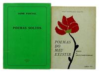 Lote 95 - LIVROS DE POESIA - 2 Vols. Poemas Soltos Por Jaime Pascoal, Ano: 1979; e Poemas do Meu Existir por Ana Marques Couto. Encadernações de capa de brochura. Nota: sinais de manuseamento e desgastes