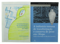 Lote 136 - A INDÚSTRIA ROMANA DE TRANSFORMAÇÃO E CONSERVA DE PEIXE EM OLISIPO - 2 Vols. Por Jacinta Bugalhão. Núcleo Arqueológico da Rua dos Correeiros - Porto 1997. Tema: Trabalhos de Arqueologia. Exemplares bem estimados