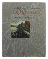 Lote 152 - BANCO MELO, O GOSTO DO OLHAR, LIVRO - Coleção Pintura Contemporânea Portuguesa. Texto de Maria João Grilo e Fernando Grilo. Editora: Inapa, Lisboa, 1998. Encadernação cartonada em tela preta com letras a seco protegida por sobrecapa a cores. Di