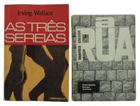 Lote 267 - 2 LIVROS VINTAGE - As Três Sereias (Irving Walace) da Portugália Editora, 562 Págs.; A Rua (Manfred Gregor) Publicações Europa América, Ano: 1964, 312 Págs. Encadernações de capa de brochura. Nota: sinais de manuseamento e desgastes