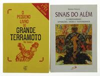 Lote 328 - SINAIS DO ALÉM & O PEQUENO LIVRO DO GRANDE TERRAMOTO - CONJUNTO DE 2 LIVROS - Por Giorgio Fedalto / Rui Tavares. Exemplares bem estimados