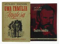 Lote 340 - OBRAS DE JÚLIO DINIS - 2 Vols. Uma Família Inglesa, Ano: 1964, Livraria Civilização - Porto; Teatro Inédito com Prólogo de Egas Moniz, Ano: 1967. Nota: Uma Família Inglesa com assinatura de posse em 1964. Sinais de manuseamento e desgastes