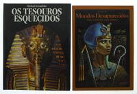 Lote 372 - LIVROS “TESOUROS E MUNDOS DESAPARECIDOS” - 2 Vols - "Os Tesouros Esquecidos" de Michael Groushko com encadernação editorial protegido por sobrecapa a cores e "Mundos Desaparecidos" de Guy Rachet com encadernação cartonada