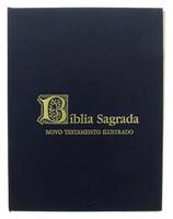 Lote 550 - BÍBLIA SAGRADA NOVO TESTAMENTO ILUSTRADO - Edimpresa. Coleção de fascículos do Correio da manhã. Capa dura com gravações a ouro. Dim: 30,3x23,3cm. Nota: por encadernar