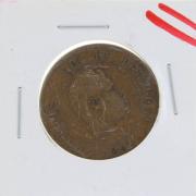 Lote 11 - Moeda Portugal - Monarquia; 20 Reis 1891 D. Carlos I; bronze