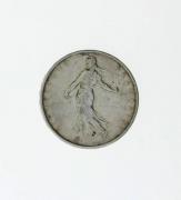 Lote 13 - Moeda República Francesa 5 Francos de 1961 prata (835 0/00 12g)