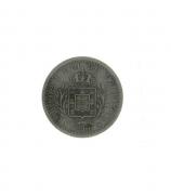 Lote 193 - Moeda de 100 Reis do ano 1900 do Rei Carlos I, Rei de Portugal. Moeda em Cuproniquel e com diâmetro: 2,2 cm. Nota: sinais de uso.